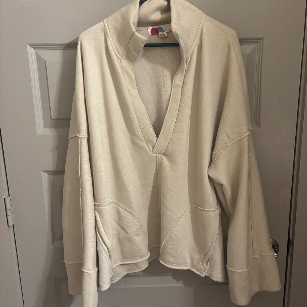 Free People Tan Sweatshirt - Size Large